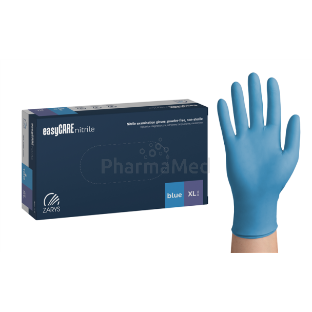 Gants nitrile ZARYS sans poudre XL bleu - 100pc