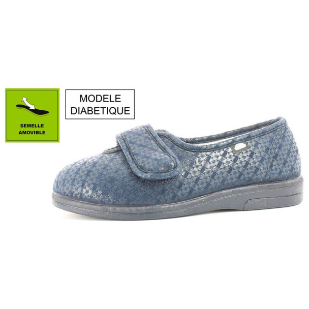 Diabetische pantoffels SAND ARLEQUIN Blauw 36