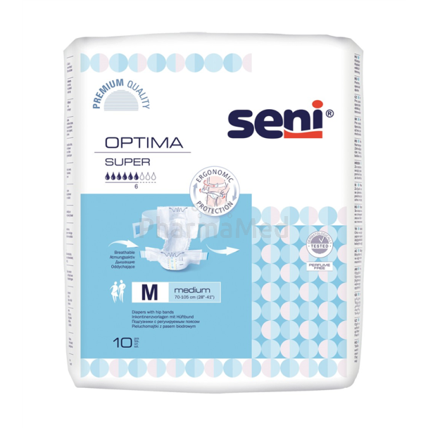 SENI OPTIMA Flex Super Medium 8D Blauw- 10st