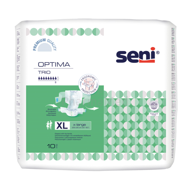 SENI OPTIMA Flex TRIO XLarge 8D Groen - 10st