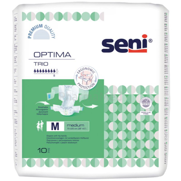 SENI OPTIMA Flex TRIO Medium 8D Groen - 10st