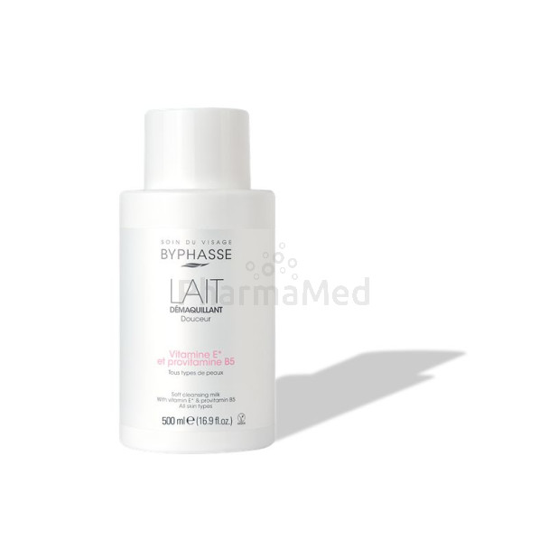 BYPHASSE Zachte reinigingsmelk voor gezicht en ogen 500ml