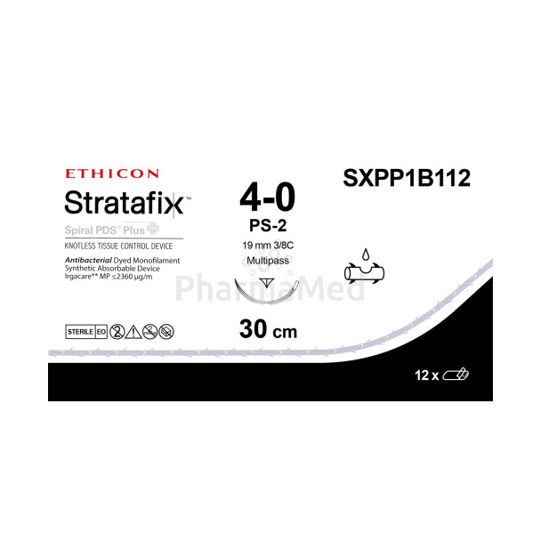 STRATAFIX 4/0 SXPP1B112 PS-2 30cm - 12draden
