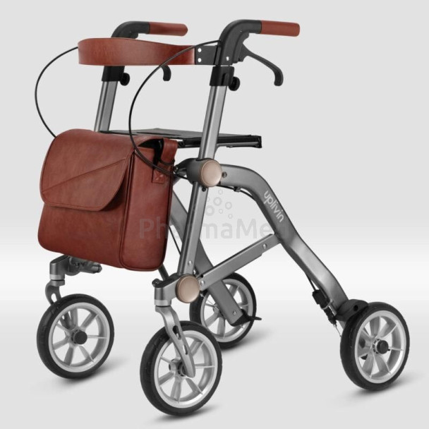 Rollator MOBIO TRIVE Terracotta 4 roues pliable
