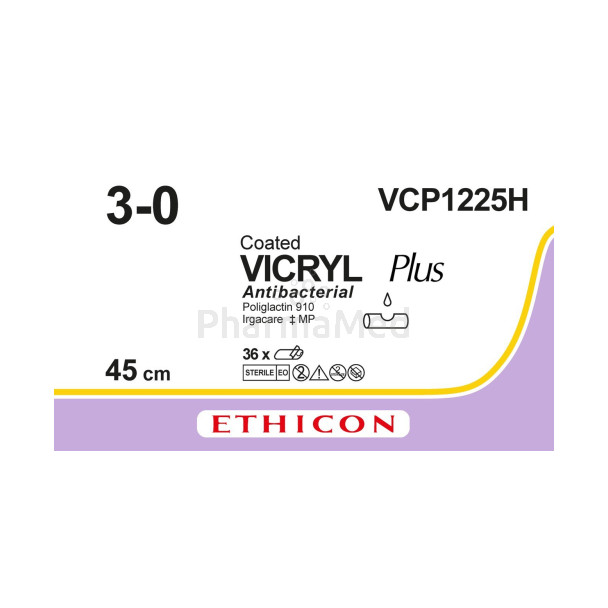 VICRYL PLUS 3/0 VCP1225H 45cm - 36fils