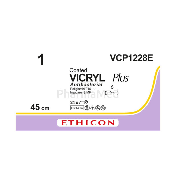 VICRYL PLUS 1 VCP1228E 45cm - 24draden