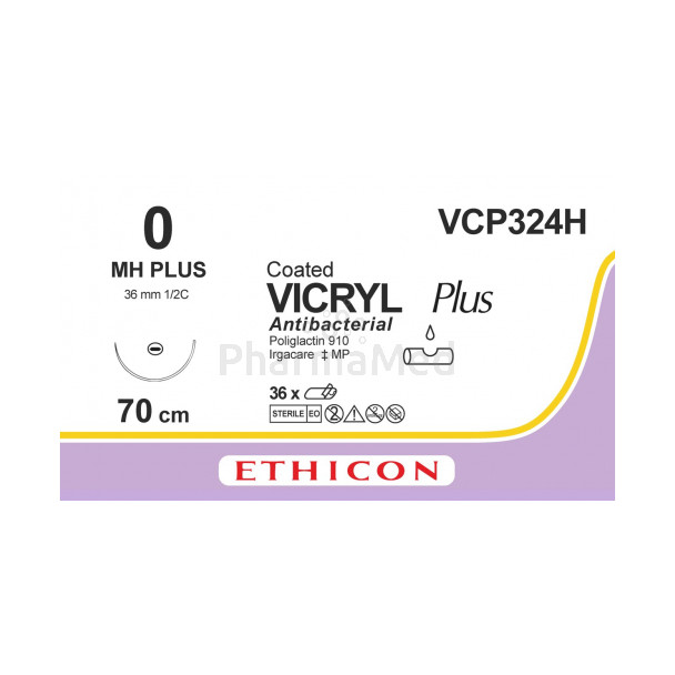 VICRYL PLUS 0 VCP324H MH 70cm - 36draden