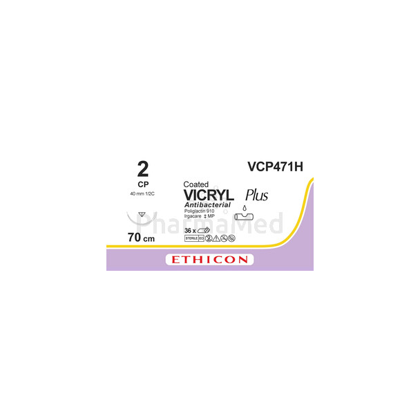 VICRYL PLUS 2 VCP471H 1xCP 70cm - 36draden