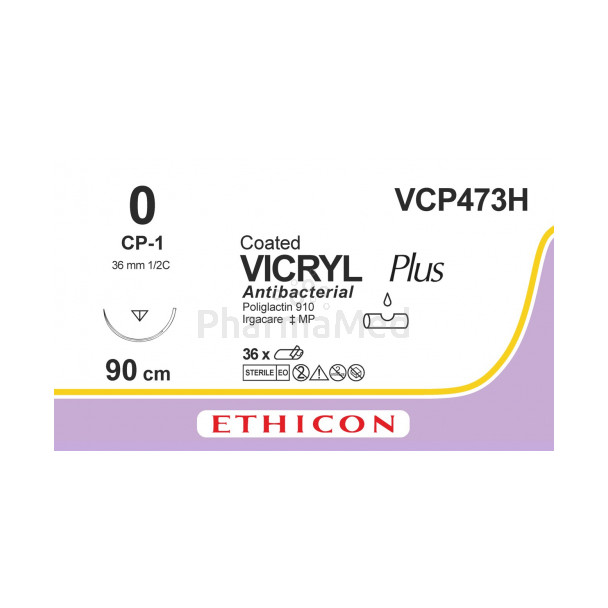 VICRYL PLUS 0 VCP473H CP-1 90cm - 36draden