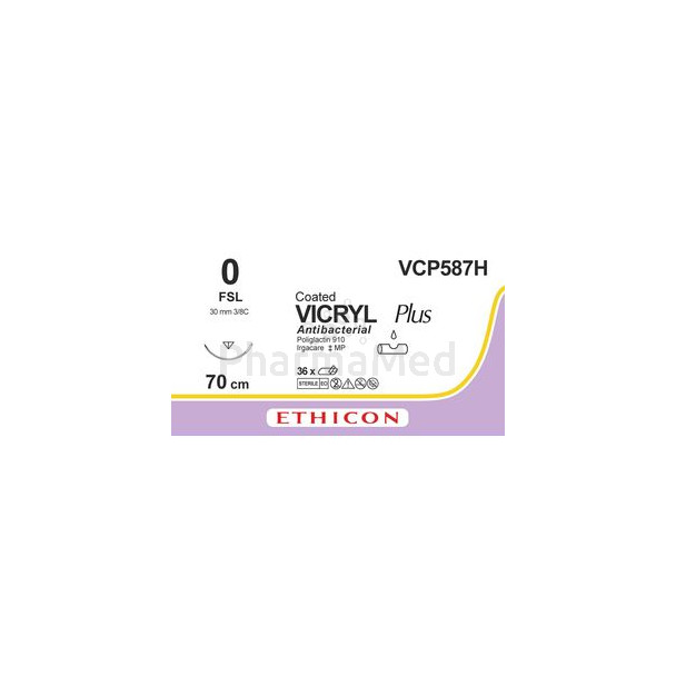 VICRYL PLUS 0 VCP587H FSL 70cm Violet - 36draden