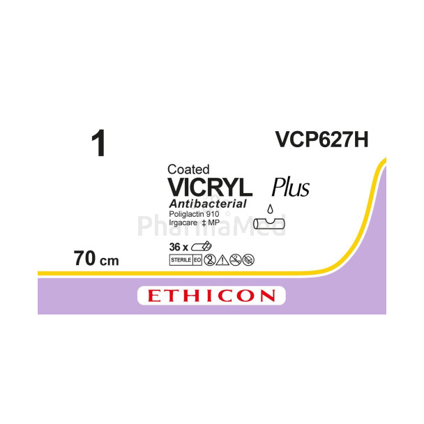 VICRYL PLUS 1 VCP627H 70cm - 36fils