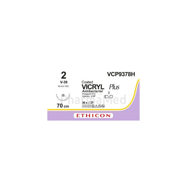 VICRYL PLUS 2 VCP9378H V-39 70cm - 36draden