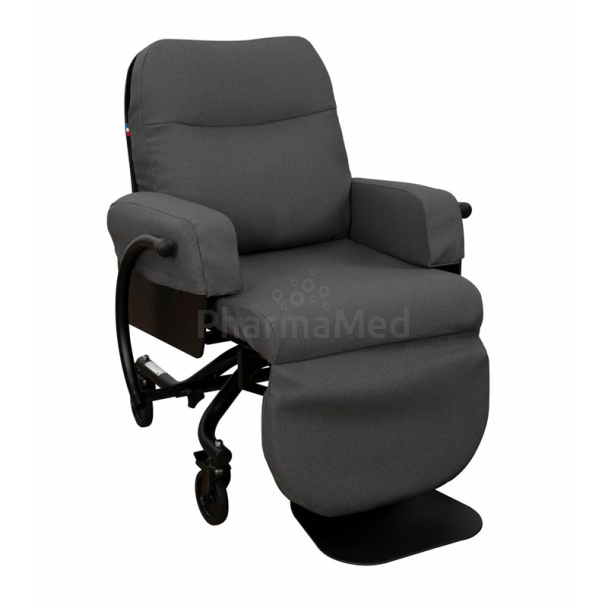 Duwrolstoel VENDOME kiezelgrijs - 1pc