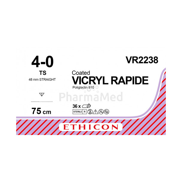 VICRYL RAPID 4/0 VR2238 TS 75cm - 36draden