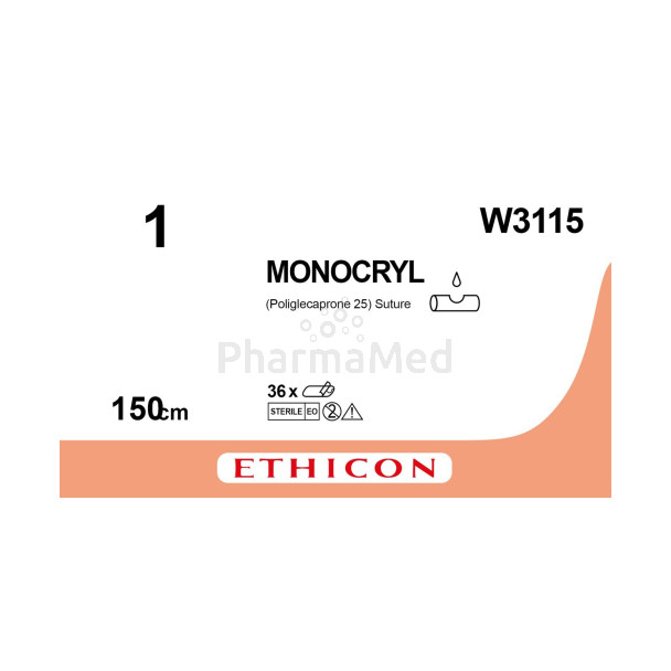 MONOCRYL 1 W3115 150cm - 36draden