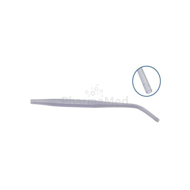 Canule d'aspiration avec contrôle du vide boût arrondi - 50pcs