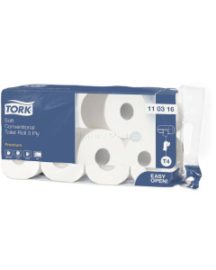 Pap. hyg. TORK PREMIUM 3plis 248cp blanc - 1rl
