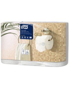 Pap. hyg. TORK PREMIUM T4 4plis 150cp blanc - 42 rlx