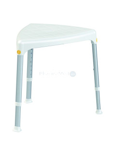 Tabouret de douche – triangulaire - hauteur réglable - 1pc