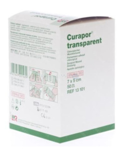 CURAPOR Transparent ST 7x5cm - 50pc