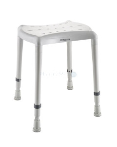 Tabouret de douche Aquatec Dot réglable 400 à 550mm gris