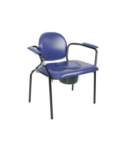 Chaise percée ergo XL vinyl bleu <160kg