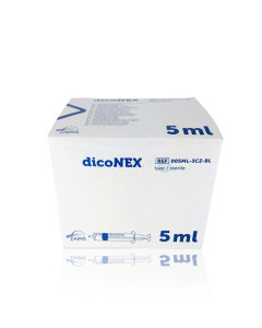 Seringues ZARYS dicoNEX 5ml sans latex /100pc