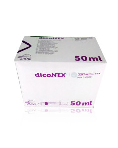 Seringues ZARYS dicoNEX 50ml sans latex /25pc