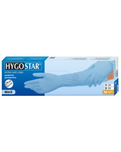 Gants en nitrile "Extra Safe Superlong 40cm " | sans poudre(50pc)