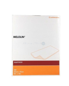 Compresses non adhérentes stériles MELOLIN - 10x20cm - 100x1pc