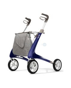 Rollator Carbon Ultralight bleu - 4 roues - 1pc