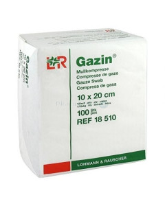 Compresses de gaze non stériles L&R - 10x20cm - 12 fils - 100pc