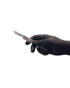 Gant Nitrile EASYCARE noir - non poudrés - XSmall - 100 pcs