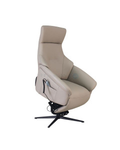 Fauteuil releveur NEST 3 moteurs cuir macchiato + PU