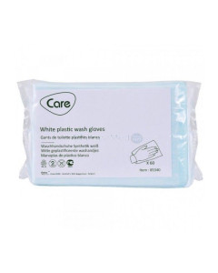 Gants de toilette à jeter plastif. CARE (60p)