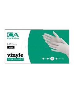 Gants vinyl non poudrés small - 100pc