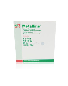 Compresses NT ST métalline trach. 8x9cm(50pc)