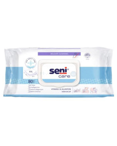 Lingettes SENI Care vit. E et allantoïne 20x30cm - 80pcs