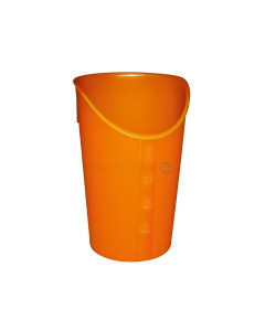 Gobelet avec découpe pour le nez 237ml Orange - 1pc