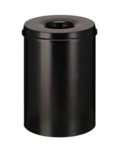 Poubelle anti-feu noir 110 L - 1pc