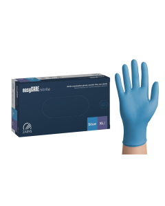 Gants nitrile Easycare bleu sans poudre - XLarge - 100pc