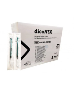 Seringues ZARYS dicoNEX 1ml sans latex /100pc