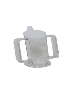 HANDYCUP beker schuin 237 ml 2 tuiten transparant