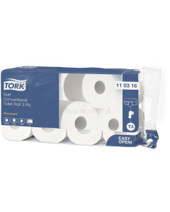 Pap. hyg. TORK PREMIUM 3plis 248cp blanc - 1rl