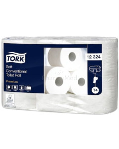 Pap. hyg. TORK PREMIUM 400cp blanc 2 plis 100% - 42rlx