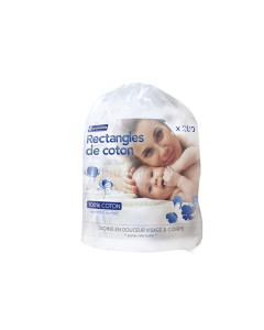 Carrés de coton 8 x 10cm - 200pc