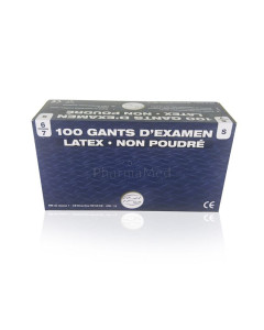 Gants latex CA NS non poudrés Small - 100pc