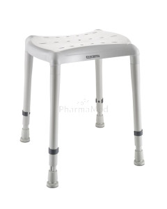 Tabouret de douche Aquatec Dot réglable 400 à 550mm gris