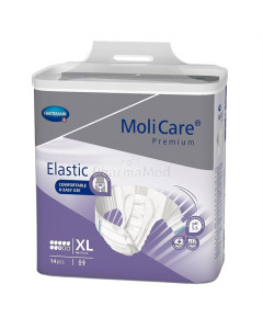MOLICARE PREMIUM Elastic Kleefluier XL 8D - 14st