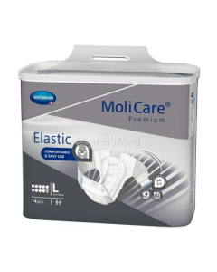 MOLICARE PREMIUM Elastic Kleefluier - L 10D - 14st